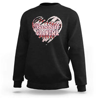 Baseball Grandma Sweatshirt Vintage Baseball Heart Game Day