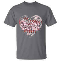 Baseball Grandma T Shirt Vintage Baseball Heart Game Day