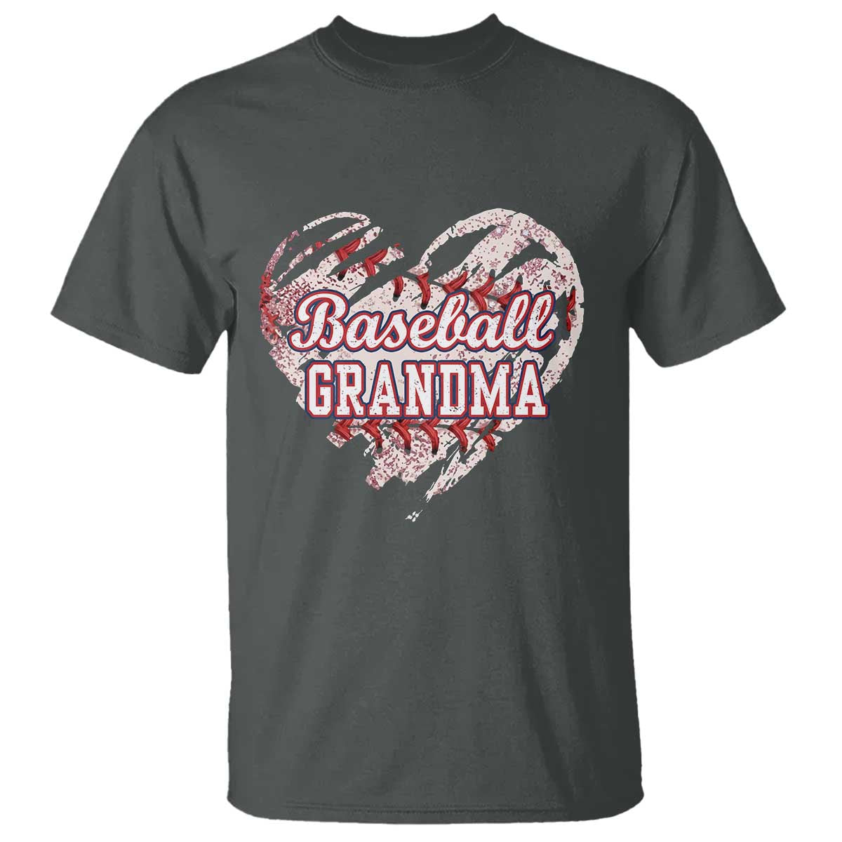 Baseball Grandma T Shirt Vintage Baseball Heart Game Day
