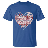 Baseball Grandma T Shirt Vintage Baseball Heart Game Day