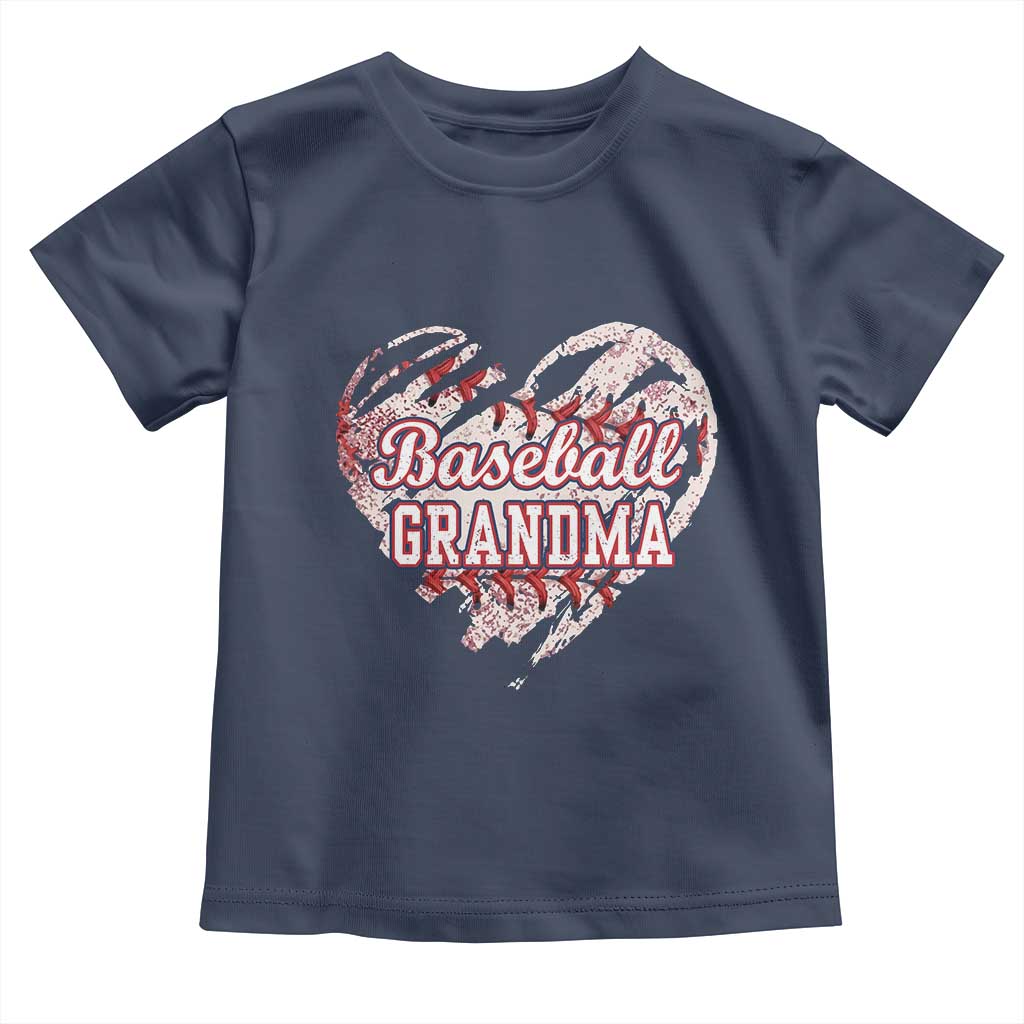 Baseball Grandma Toddler T Shirt Vintage Baseball Heart Game Day