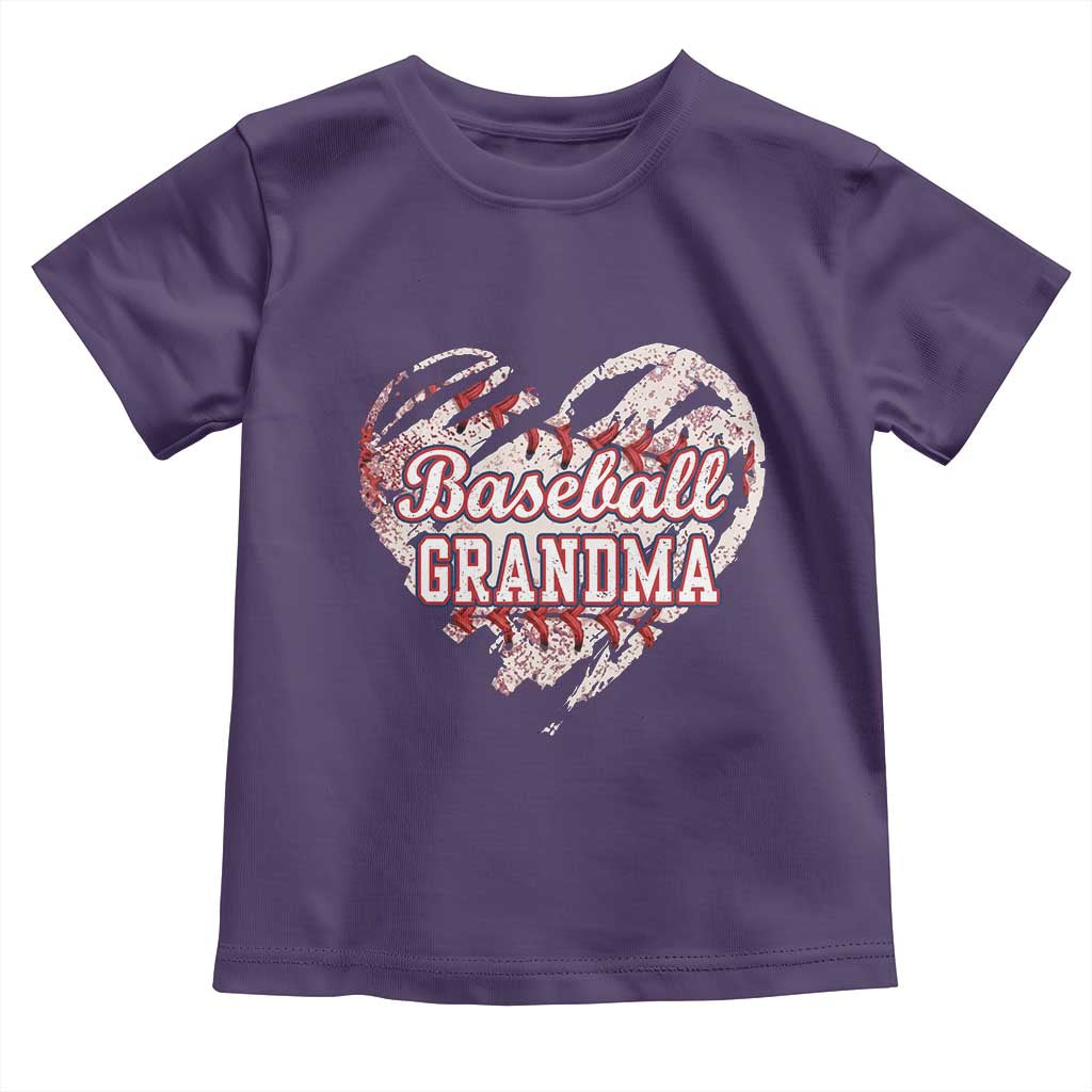 Baseball Grandma Toddler T Shirt Vintage Baseball Heart Game Day