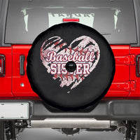 Baseball Sister Spare Tire Cover Vintage Baseball Heart Game Day