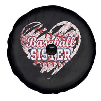 Baseball Sister Spare Tire Cover Vintage Baseball Heart Game Day