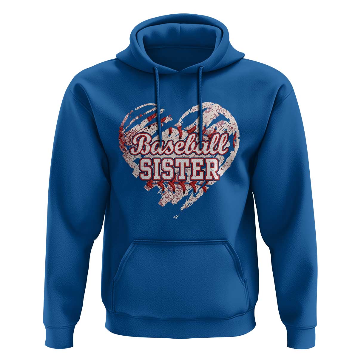 Baseball Sister Hoodie Vintage Baseball Heart Game Day