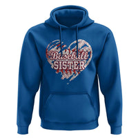 Baseball Sister Hoodie Vintage Baseball Heart Game Day