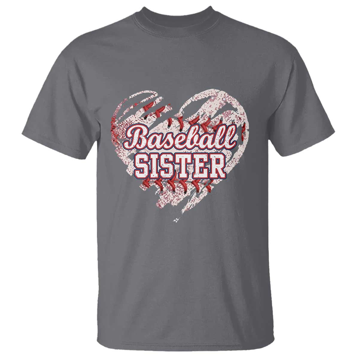Baseball Sister T Shirt Vintage Baseball Heart Game Day