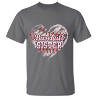 Baseball Sister T Shirt Vintage Baseball Heart Game Day