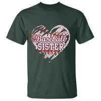 Baseball Sister T Shirt Vintage Baseball Heart Game Day