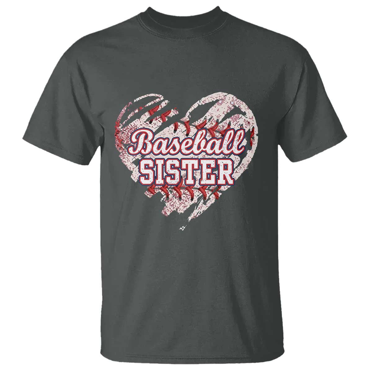 Baseball Sister T Shirt Vintage Baseball Heart Game Day