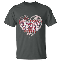 Baseball Sister T Shirt Vintage Baseball Heart Game Day