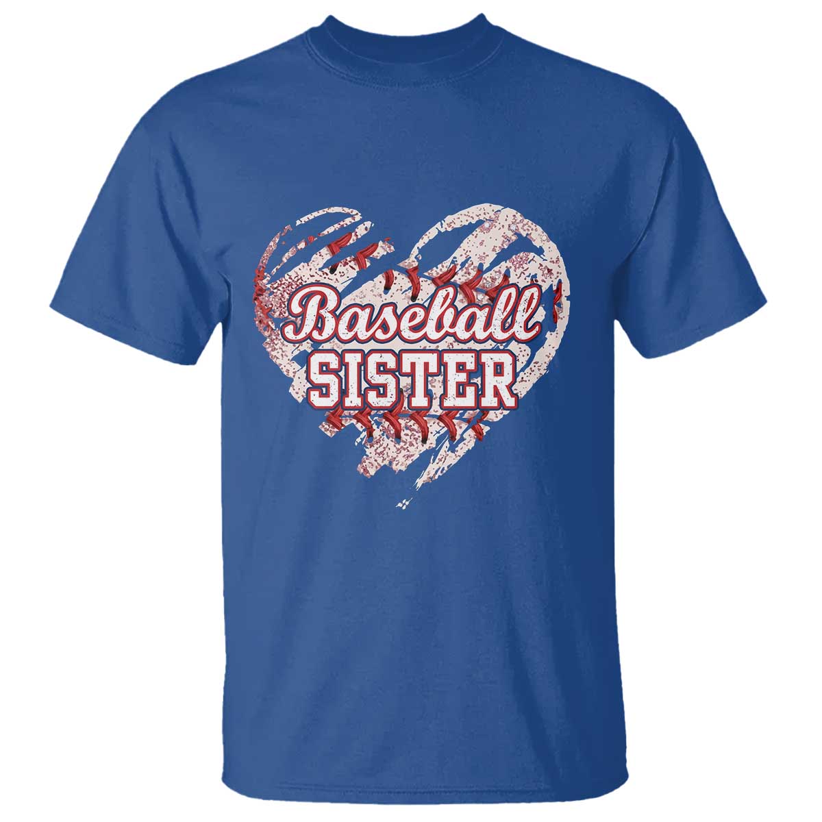 Baseball Sister T Shirt Vintage Baseball Heart Game Day