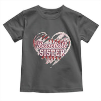 Baseball Sister Toddler T Shirt Vintage Baseball Heart Game Day