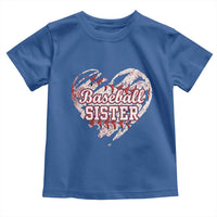 Baseball Sister Toddler T Shirt Vintage Baseball Heart Game Day
