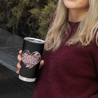 Baseball Sister Tumbler Cup Vintage Baseball Heart Game Day
