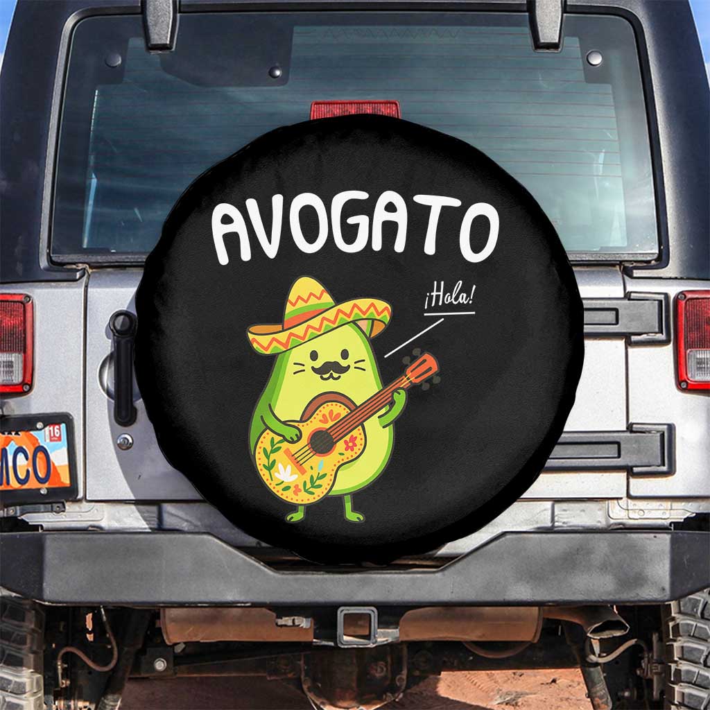 Funny Avocado Cat Avogato Spare Tire Cover Cinco De Mayo Mexican