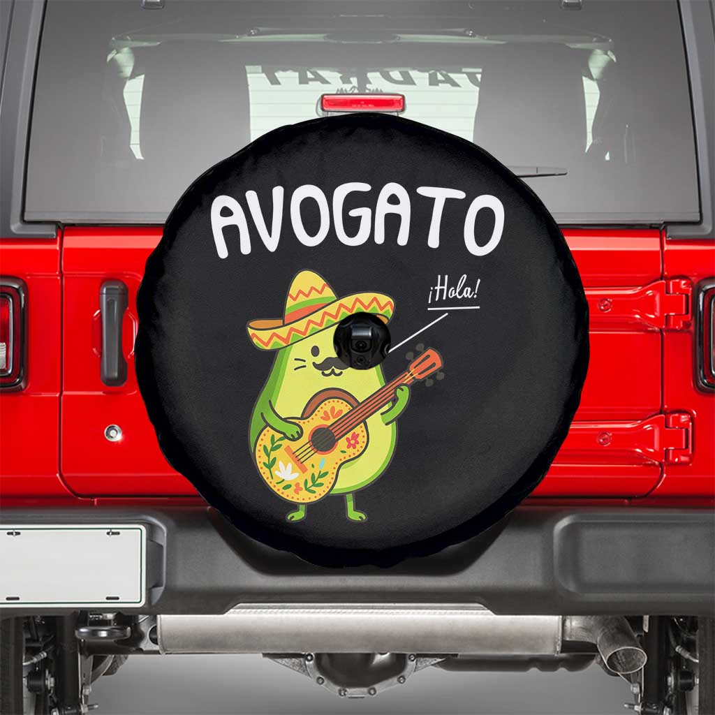 Funny Avocado Cat Avogato Spare Tire Cover Cinco De Mayo Mexican