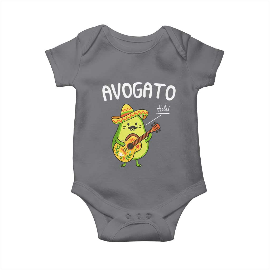 Funny Avocado Cat Avogato Baby Onesie Cinco De Mayo Mexican