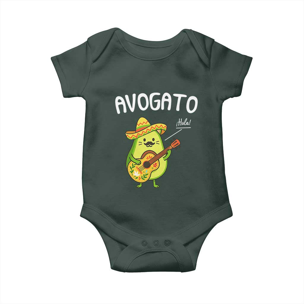 Funny Avocado Cat Avogato Baby Onesie Cinco De Mayo Mexican