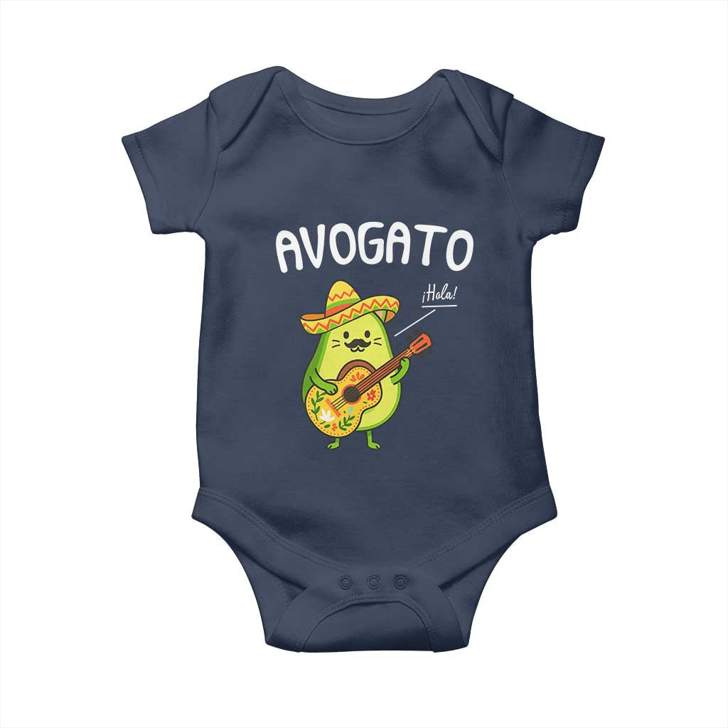 Funny Avocado Cat Avogato Baby Onesie Cinco De Mayo Mexican