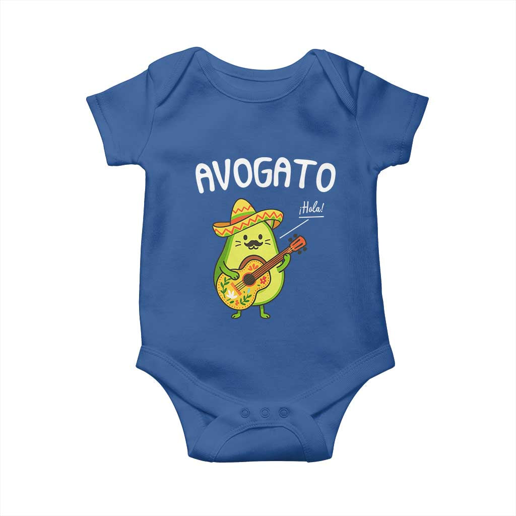 Funny Avocado Cat Avogato Baby Onesie Cinco De Mayo Mexican