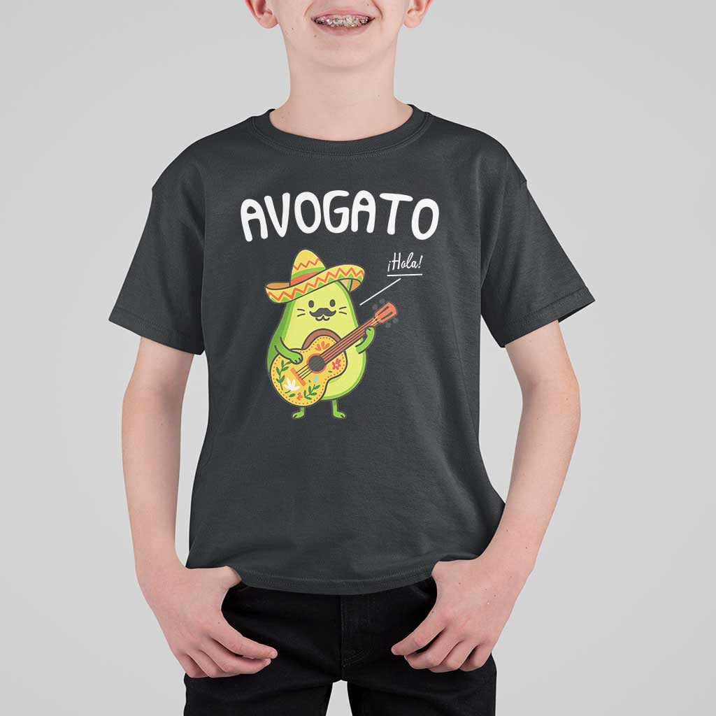 Funny Avocado Cat Avogato T Shirt For Kid Cinco De Mayo Mexican
