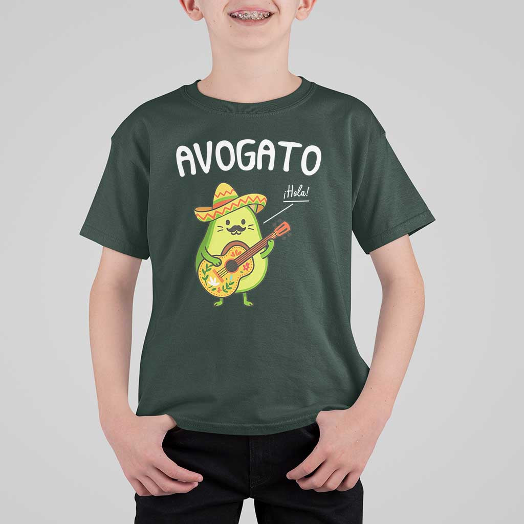 Funny Avocado Cat Avogato T Shirt For Kid Cinco De Mayo Mexican