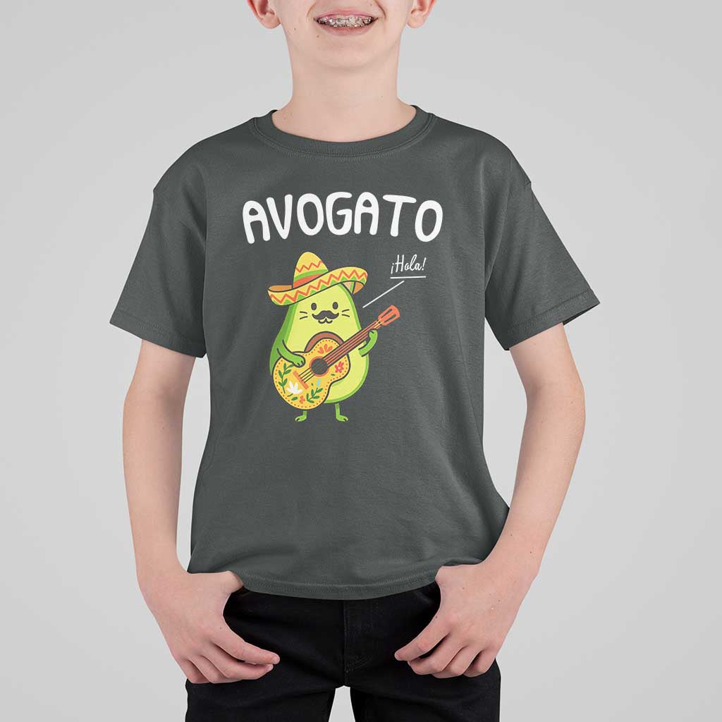 Funny Avocado Cat Avogato T Shirt For Kid Cinco De Mayo Mexican