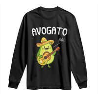 Funny Avocado Cat Avogato Long Sleeve Shirt Cinco De Mayo Mexican