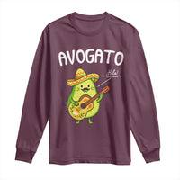 Funny Avocado Cat Avogato Long Sleeve Shirt Cinco De Mayo Mexican