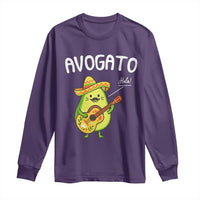Funny Avocado Cat Avogato Long Sleeve Shirt Cinco De Mayo Mexican