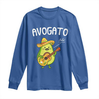 Funny Avocado Cat Avogato Long Sleeve Shirt Cinco De Mayo Mexican