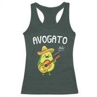 Funny Avocado Cat Avogato Racerback Tank Top Cinco De Mayo Mexican