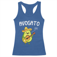 Funny Avocado Cat Avogato Racerback Tank Top Cinco De Mayo Mexican