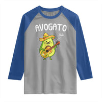 Funny Avocado Cat Avogato Raglan Shirt Cinco De Mayo Mexican