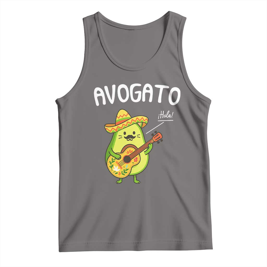 Funny Avocado Cat Avogato Tank Top Cinco De Mayo Mexican