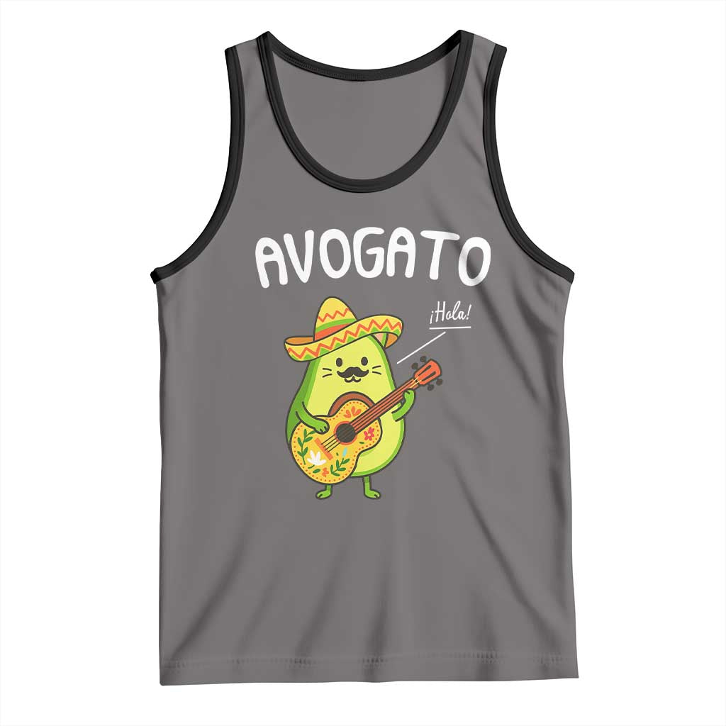 Funny Avocado Cat Avogato Tank Top Cinco De Mayo Mexican