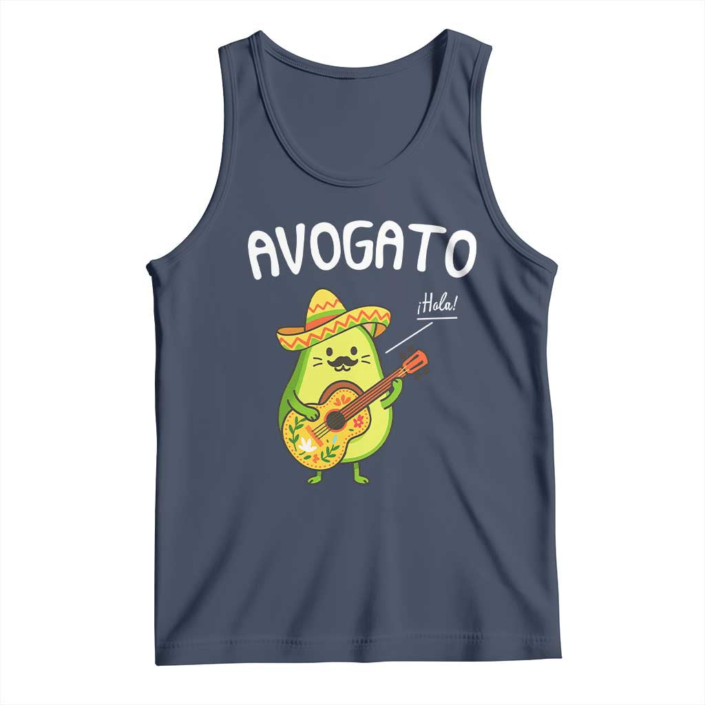 Funny Avocado Cat Avogato Tank Top Cinco De Mayo Mexican