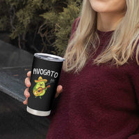 Funny Avocado Cat Avogato Tumbler Cup Cinco De Mayo Mexican