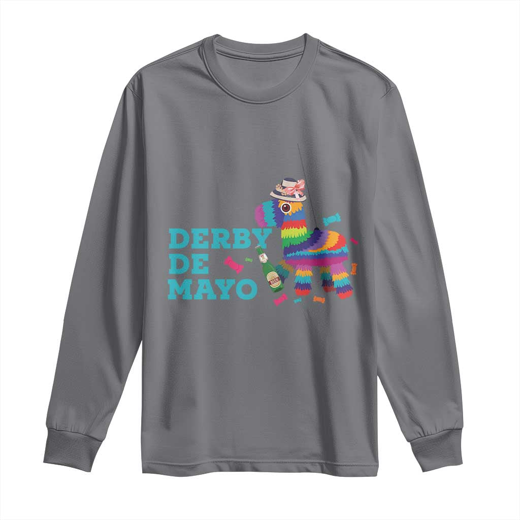 Funny Derby Day Cinco De Mayo Long Sleeve Shirt Derby De Mayo Horse Pinata