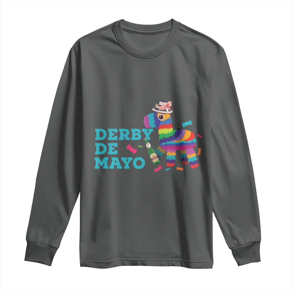 Funny Derby Day Cinco De Mayo Long Sleeve Shirt Derby De Mayo Horse Pinata