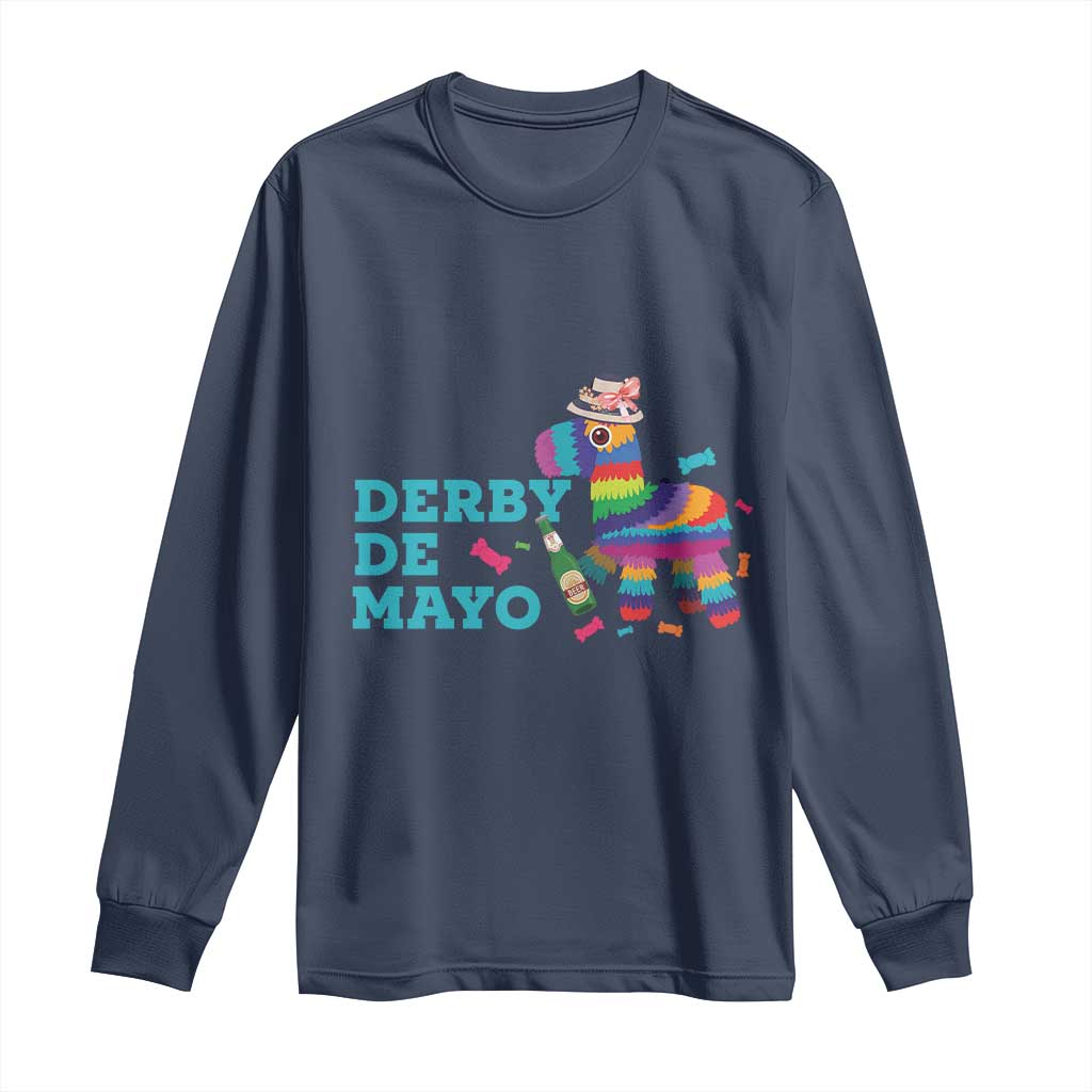 Funny Derby Day Cinco De Mayo Long Sleeve Shirt Derby De Mayo Horse Pinata