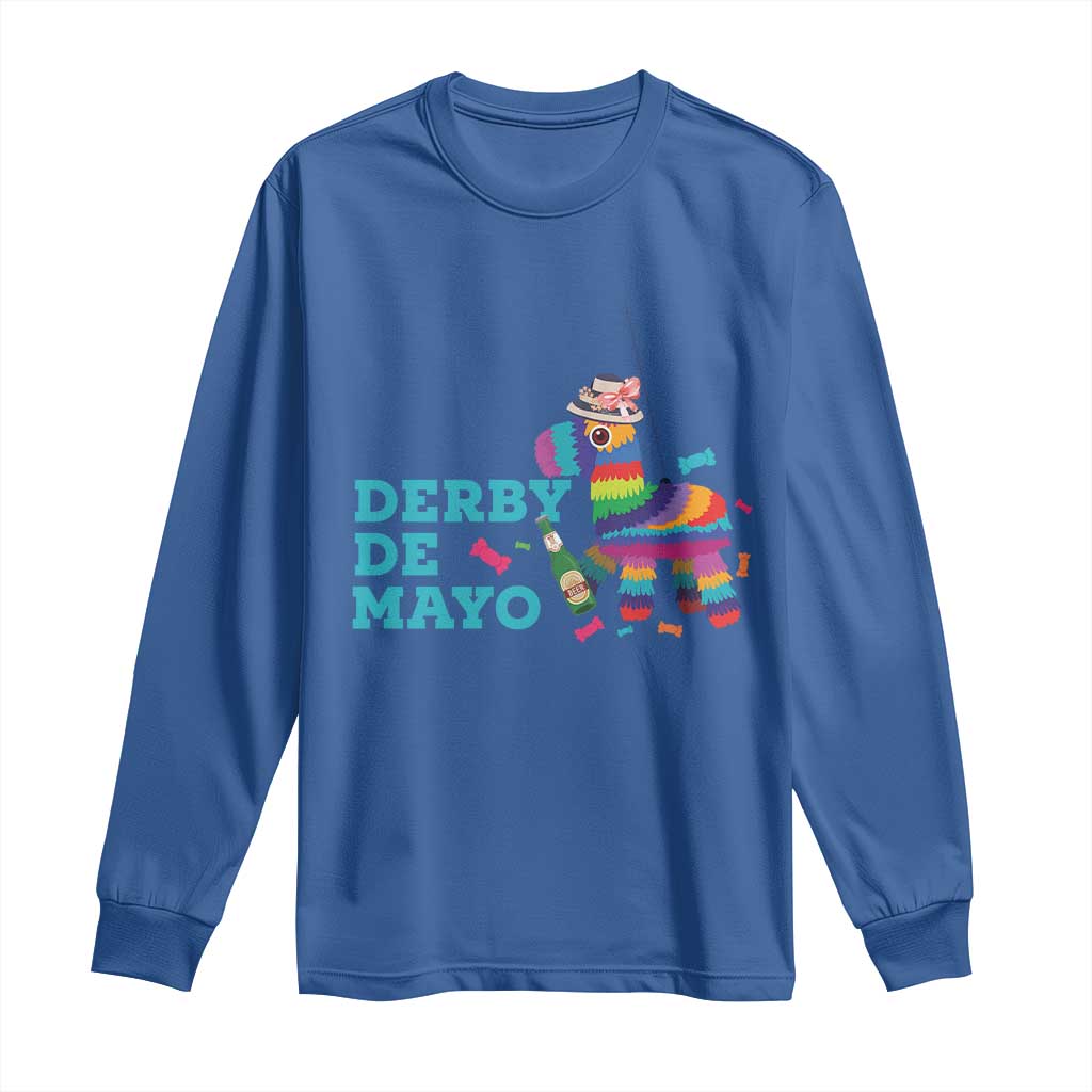 Funny Derby Day Cinco De Mayo Long Sleeve Shirt Derby De Mayo Horse Pinata