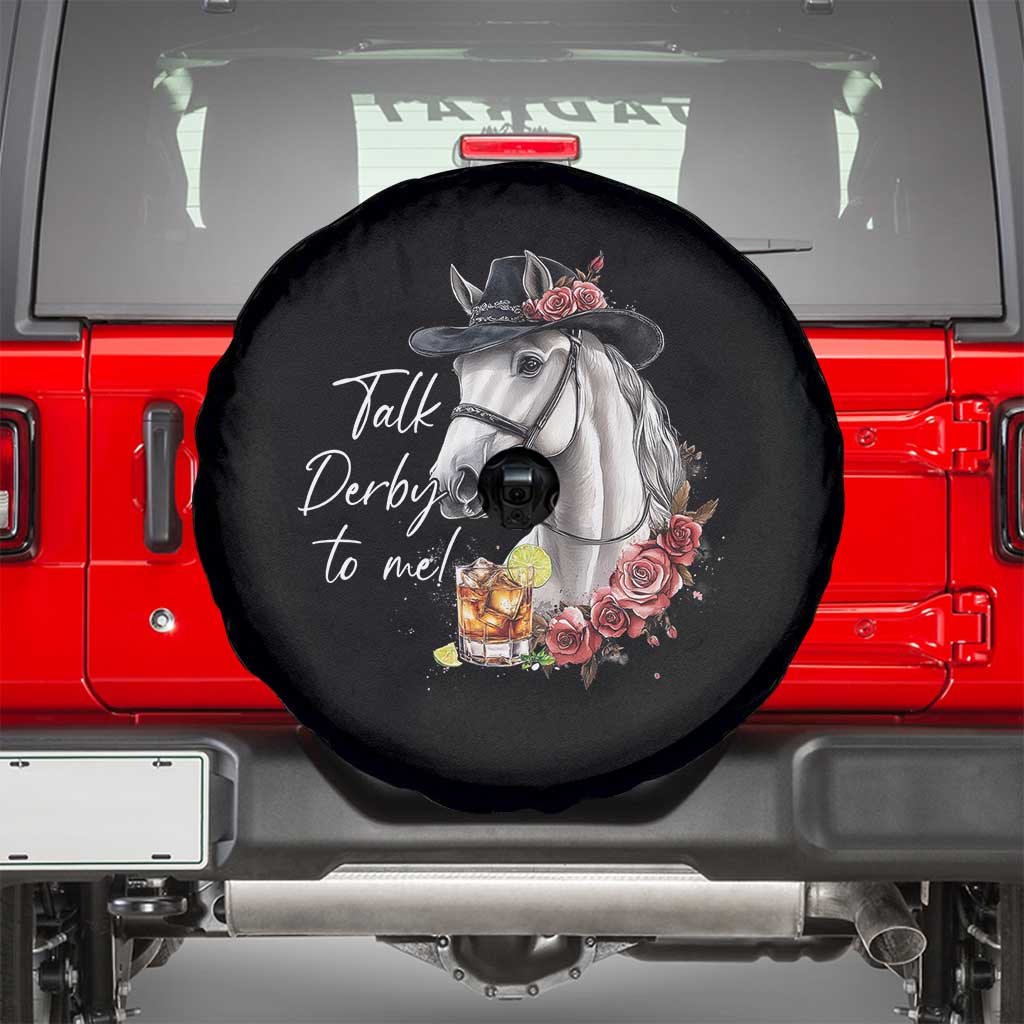 Funny Horse Lover Talk Derby To Me Spare Tire Cover