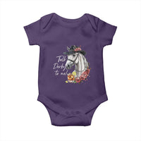 Funny Horse Lover Talk Derby To Me Baby Onesie