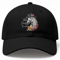 Funny Horse Lover Talk Derby To Me Baseball Cap