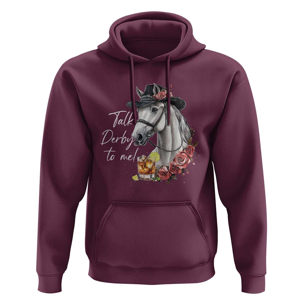 Funny Horse Lover Talk Derby To Me Hoodie