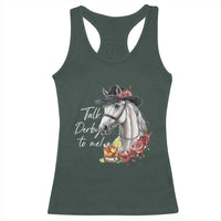 Funny Horse Lover Talk Derby To Me Racerback Tank Top