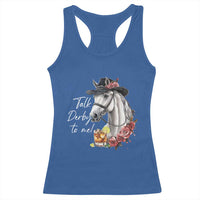 Funny Horse Lover Talk Derby To Me Racerback Tank Top