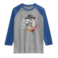 Funny Horse Lover Talk Derby To Me Raglan Shirt